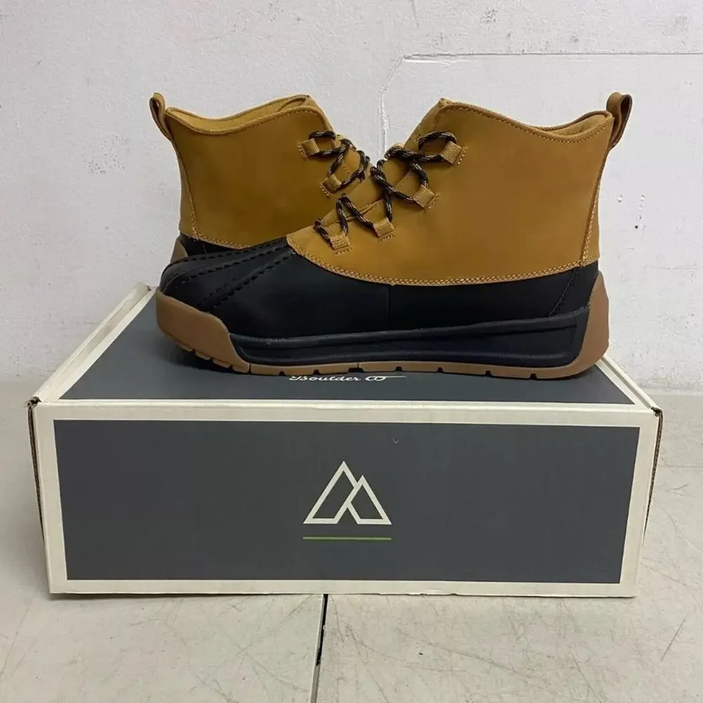 Alpine Mens Full grain leather Tan Gavin Duck Boot Size 10 AD22MCW003 - NEW